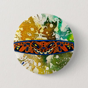 Athabascan Totem von Michael Moffa Button