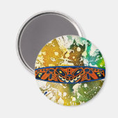 Athabascan Totem von Michael Moffa Magnet (Vorderseite/Rückseite)