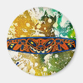 Athabascan Totem von Michael Moffa Magnet (Vorne)