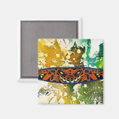 Athabascan Totem von Michael Moffa Magnet (Vorderseite/Rückseite)