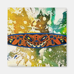 Athabascan Totem von Michael Moffa Magnet