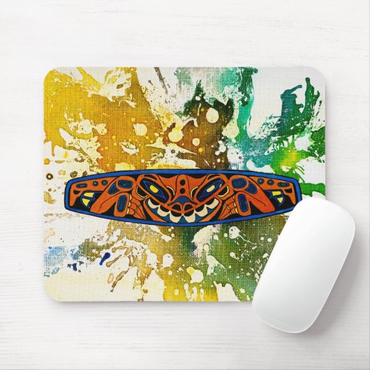 Athabascan Totem von Michael Moffa Mousepad (Mit Mouse)
