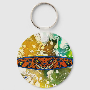 Athabascan Totem von Michael Moffa Schlüsselanhänger