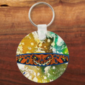 Athabascan Totem von Michael Moffa Schlüsselanhänger (Vorderseite)