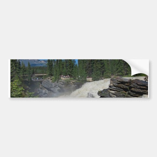 Athabaska fällt in den Rockies Autoaufkleber (Vorne)