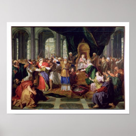 Athaliah vertrieben aus dem Tempel, c.1697 (Öl auf Poster (Vorne)