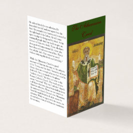 Athanasian Creed - Gebet Card Visitenkarten