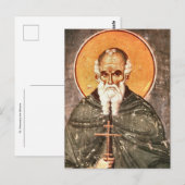 Athanasius, das orthodoxe Athonitsymbol Postkarte (Vorne/Hinten)