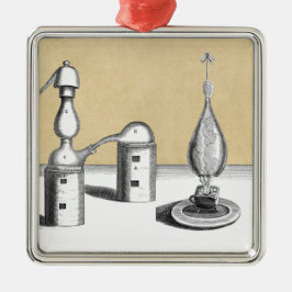 Athanor Alchemy Furnace und Alembic Flask Ornament Aus Metall