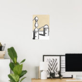 Athanor Alchemy Furnace und Alembic Flask Poster (Heimbüro)
