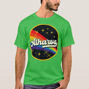 Atharva Rainbow in Space Vintag GrungeStyle T-Shirt