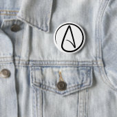 Atheism Symbol - Atheist Sign Button (Beispiel)