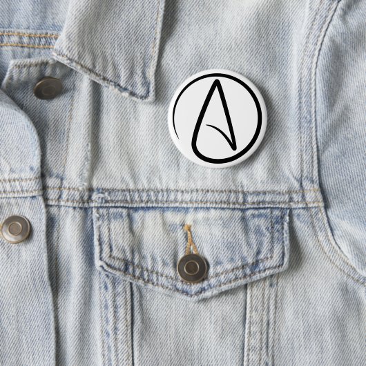 Atheism Symbol - Atheist Sign Button (Beispiel)
