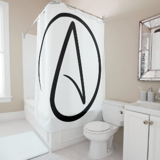 Atheism Symbol - Atheist Sign Duschvorhang