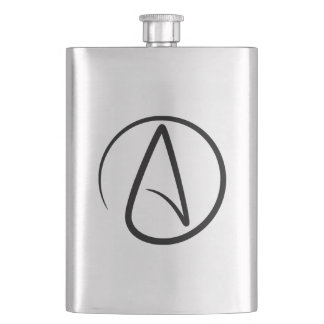 Atheism Symbol - Atheist Sign Flachmann