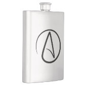Atheism Symbol - Atheist Sign Flachmann (Rechts)