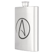 Atheism Symbol - Atheist Sign Flachmann (Links)