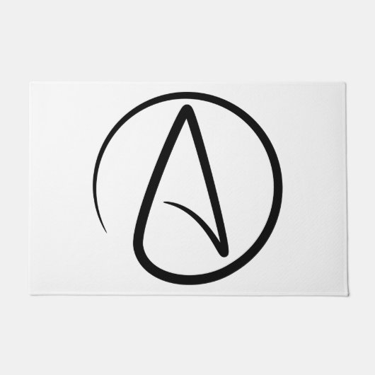 Atheism Symbol - Atheist Sign Fußmatte (Vorderseite)