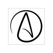 Atheism Symbol - Atheist Sign Gummistempel (Prägung)