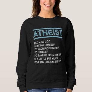 Atheismus Antireligiöse Männer Frauen Sweatshirt