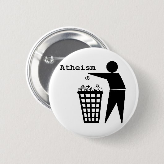 Atheismus Button (Vorne & Hinten)