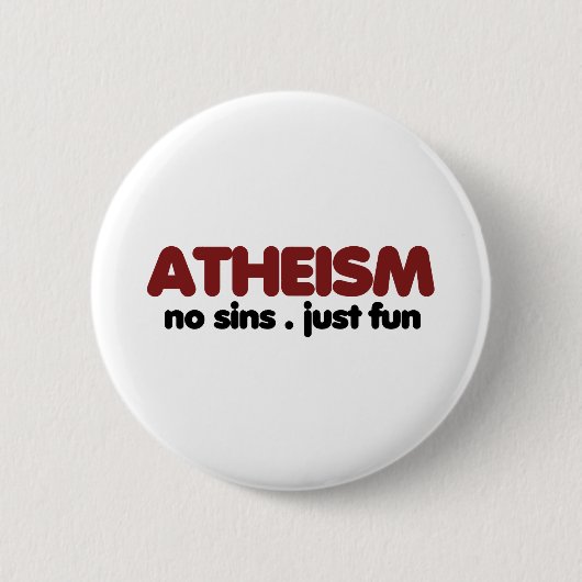Atheismus Button (Vorderseite)