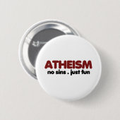 Atheismus Button (Vorne & Hinten)