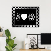 Atheismus der Liebe Poster (Heimbüro)