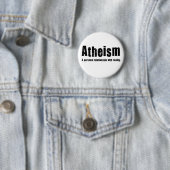 Atheismus. Eine persönliche Beziehung mit Button (Beispiel)