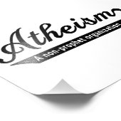 Atheismus Fotodruck (Ecke)