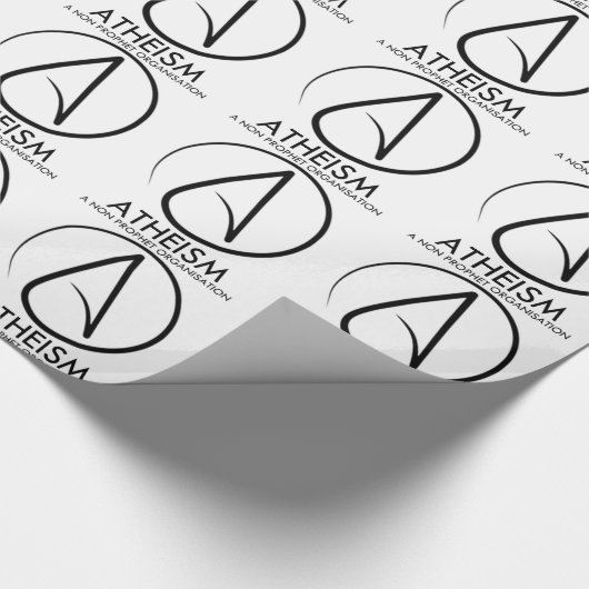 Atheismus Geschenkpapier (Ecke)