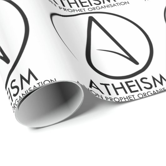 Atheismus Geschenkpapier (Rolleneckpunkt)