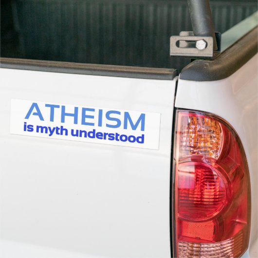 Atheismus ist der verstandene Mythos Autoaufkleber (Auf Lkw)