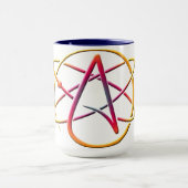 Atheismus-Logo-Kaffee-Tasse Tasse (Zentrum)