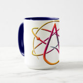 Atheismus-Logo-Kaffee-Tasse Tasse (Vorderseite Links)