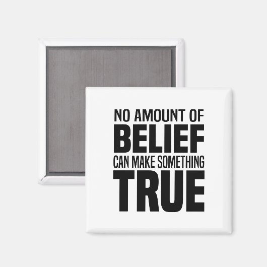 Atheismus Magnet (Vorderseite/Rückseite)