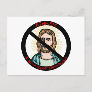 Atheismus ohne Prophet Postkarte