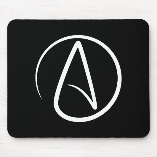 Atheismus-Piktogramm Mousepad (Vorne)