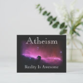 Atheismus, Realität ist phantastisch Postkarte (Stehend Vorderseite)