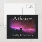 Atheismus, Realität ist phantastisch Postkarte (Vorne/Hinten)