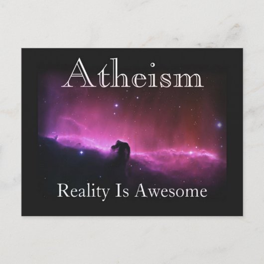 Atheismus, Realität ist phantastisch Postkarte (Vorderseite)