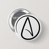 Atheismus-Symbol - Atheistisches Zeichen Button (Vorne & Hinten)