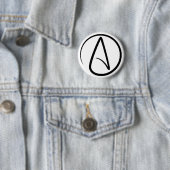 Atheismus-Symbol - Atheistisches Zeichen Button (Beispiel)