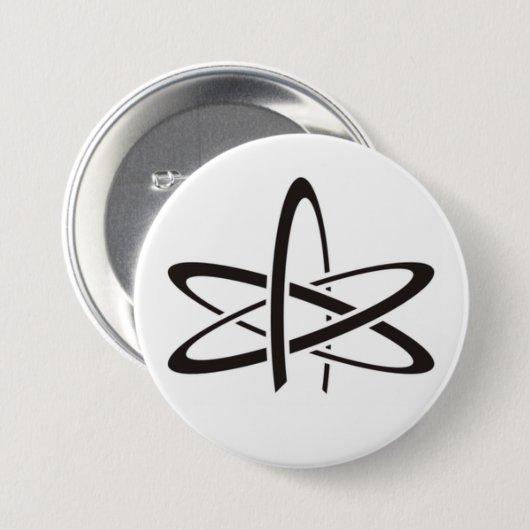 Atheismus-Symbol Button (Vorne & Hinten)