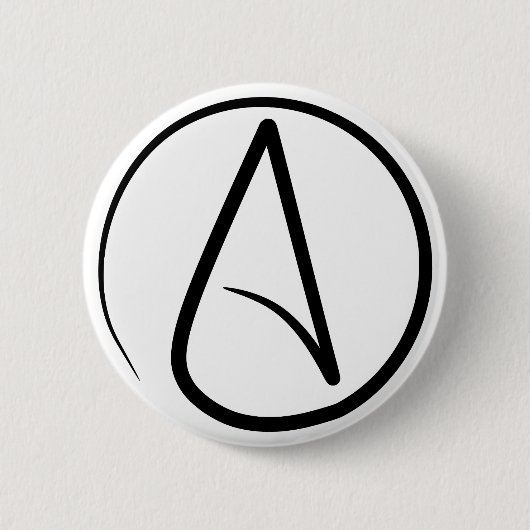 Atheismus-Symbol Button (Vorderseite)