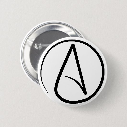 Atheismus-Symbol Button (Vorne & Hinten)