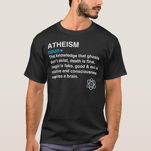 Atheismus - Wörterbuchdefinition - atheistisches G T-Shirt (Vorderseite)