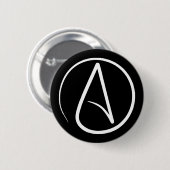 Atheissymbol Button (Vorne & Hinten)