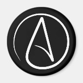 Atheissymbol Magnet (Vorne)