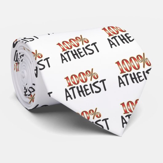 Atheist 100% krawatte (Gerollt)